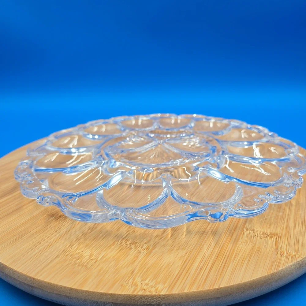 Godinger Shannon Crystal Dublin Deviled Egg Tray 11